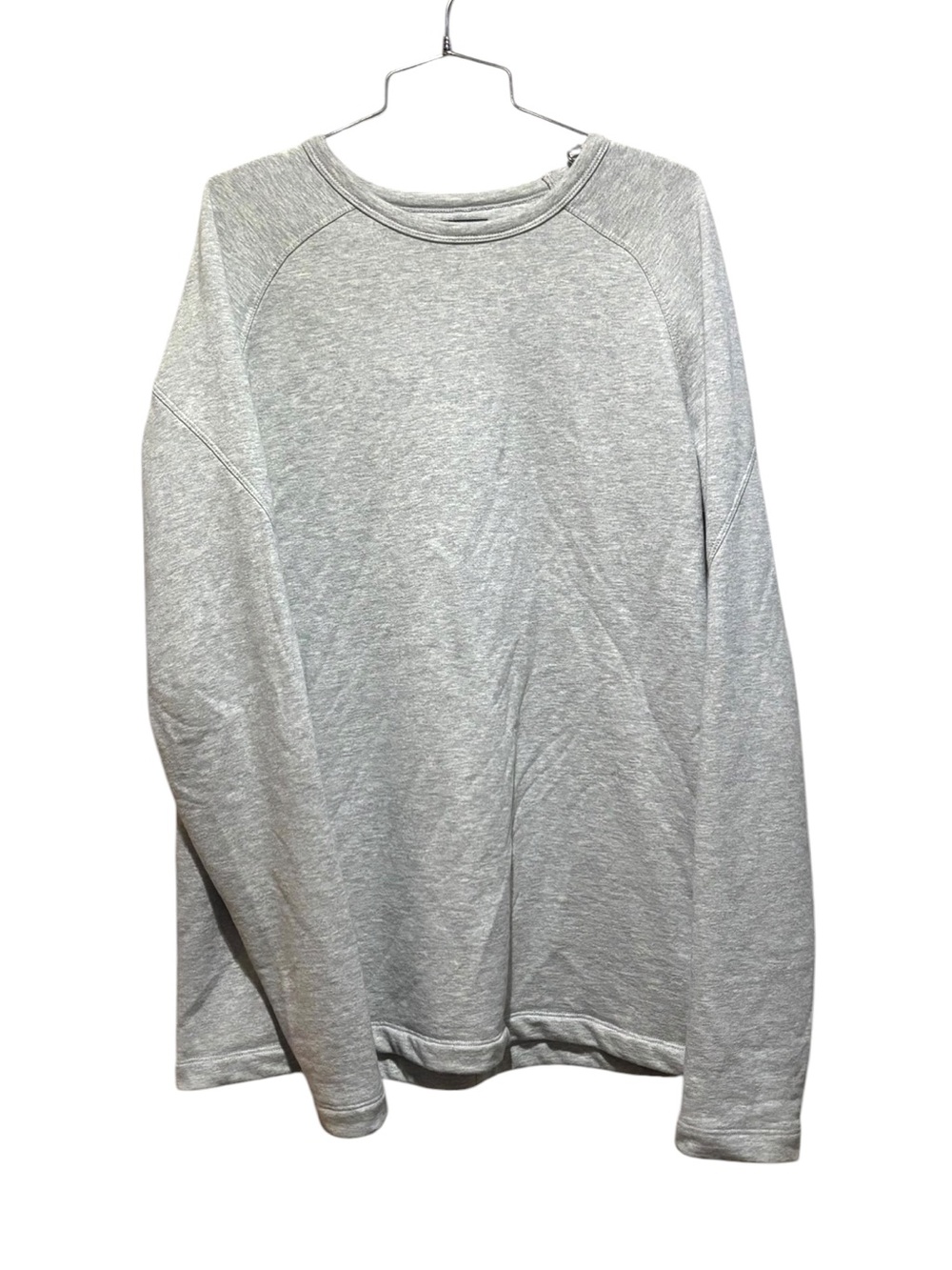Triple Aught Design Merino Wool Organic Cotton Gray Razor Crewneck Size L